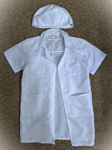 Kids Costumes to Hire - Lab coat - short sleeve  & hat - KIDS